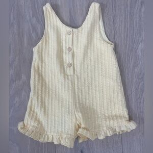 Zara Yellow Ruffled Romper